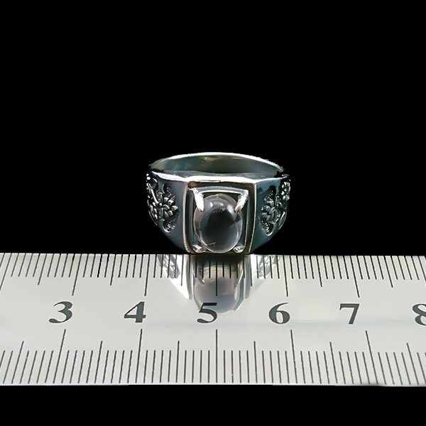 انگشتر نقره مردانه طرح دادمهر با سنگ در نجف اصلی - Image 3