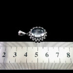 گردنبند نقره زنانه طرح ستایش با سنگ در نجف اصلی - Image 3