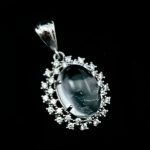 گردنبند نقره زنانه طرح ستایش با سنگ در نجف اصلی - Image 5