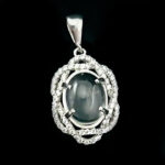 گردنبند نقره زنانه طرح فرشته با سنگ در نجف اصلی - Image 4