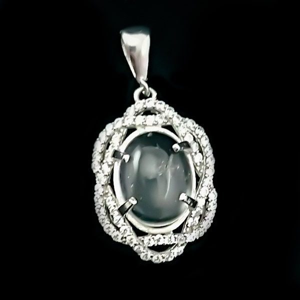 گردنبند نقره زنانه طرح فرشته با سنگ در نجف اصلی - Image 4