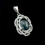 گردنبند نقره زنانه طرح فرشته با سنگ در نجف اصلی - Image 5