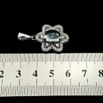 گردنبند نقره زنانه طرح ستاره دریایی با سنگ در نجف اصلی - Image 5