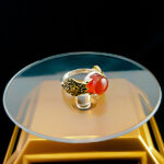 انگشتر نقره مردانه طرح جاوید با سنگ عقیق یمنی - Image 4