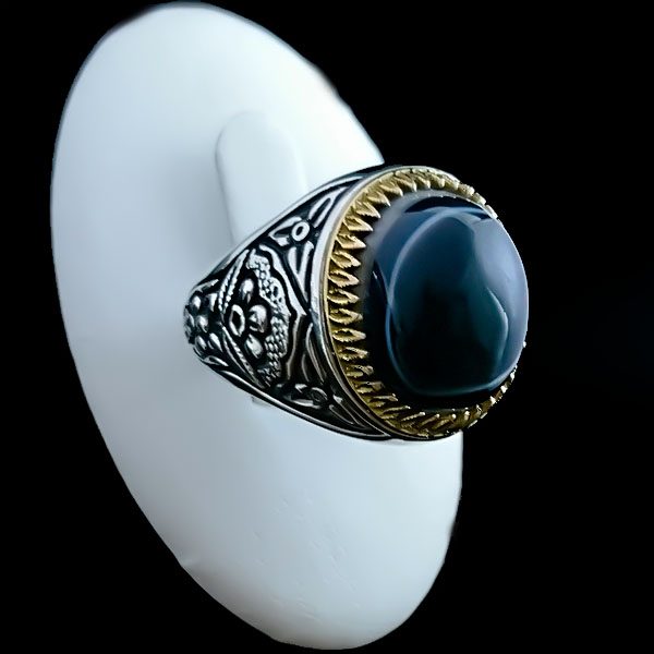 انواع انگشتر عقیق سلیمانی پسرانه اصل