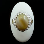 انگشتر نقره مردانه طرح کف العباس با سنگ عقیق سلیمانی - Image 2