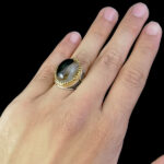 انگشتر نقره مردانه طرح پاسارگاد ۲ با سنگ عقیق سلیمانی اصل - Image 4