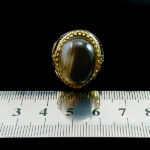 انگشتر نقره مردانه طرح پاسارگاد ۲ با سنگ عقیق سلیمانی اصل - Image 5