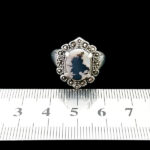 انگشتر نقره زنانه طرح ویونا با سنگ عقیق شجر اصلی - Image 4