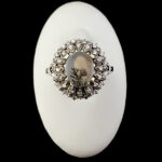 انگشتر نقره زنانه طرح هانا با سنگ عقیق شجر اصلی - Image 2