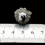 انگشتر نقره زنانه طرح هلما با سنگ عقیق شجر اصلی - Image 3