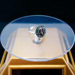 انگشتر نقره زنانه طرح هلیا با سنگ عقیق شجر اصلی - Image 3