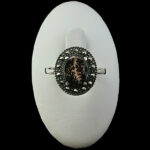 انگشتر نقره زنانه طرح هلیا با سنگ عقیق شجر اصلی - Image 2