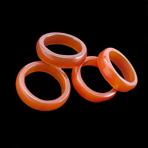 حلقه عقیق سرخ اصلی مردانه و زنانه با سایزهای مختلف - Image 4