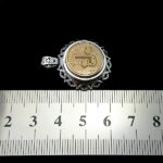 گردنبند حرز امام جواد (ع) نقره طرح دایره ای عین علی (ع) + تربت امام حسین (ع) - Image 3