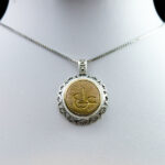 گردنبند حرز امام جواد (ع) نقره طرح دایره ای عین علی (ع) + تربت امام حسین (ع) - Image 5