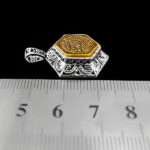 گردنبند حرز امام جواد (ع) نقره طرح « من یتق الله » با تربت امام حسین (ع) - Image 5