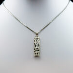 گردنبند نقره حرز امام جواد (ع) طرح رودین