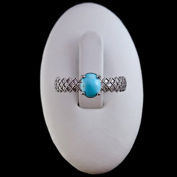 ۲-۱-۰۳۱ turquoise-ring (1) انگشتر فیروزه زنانه نقره