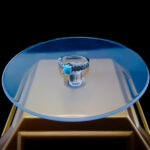 انگشتر نقره زنانه طرح یارا با سنگ فیروزه نیشابوری - Image 2