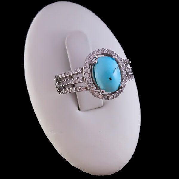 ۲-۱-۰۳۳ turquoise-ring (1) مدل انگشتر فیروزه دخترانه شیک