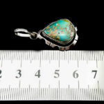 گردنبند نقره مردانه و زنانه طرح صبرا با سنگ فیروزه نیشابوری - Image 6