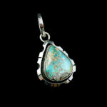 گردنبند نقره مردانه و زنانه طرح صبرا با سنگ فیروزه نیشابوری - Image 3