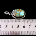 گردنبند نقره مردانه و زنانه طرح طراوت با سنگ فیروزه نیشابوری - Image 5