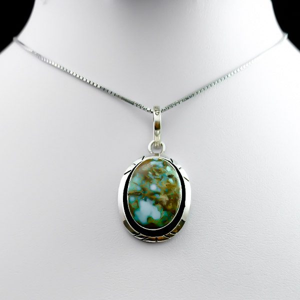 گردنبند فیروزه زنانه مردانه نقره ساده