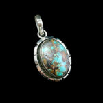 گردنبند نقره مردانه و زنانه طرح مهسان سنگ فیروزه نیشابوری‌‌‌ - Image 6