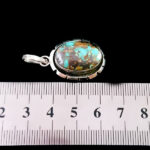 گردنبند نقره مردانه و زنانه طرح مهسان سنگ فیروزه نیشابوری‌‌‌ - Image 4