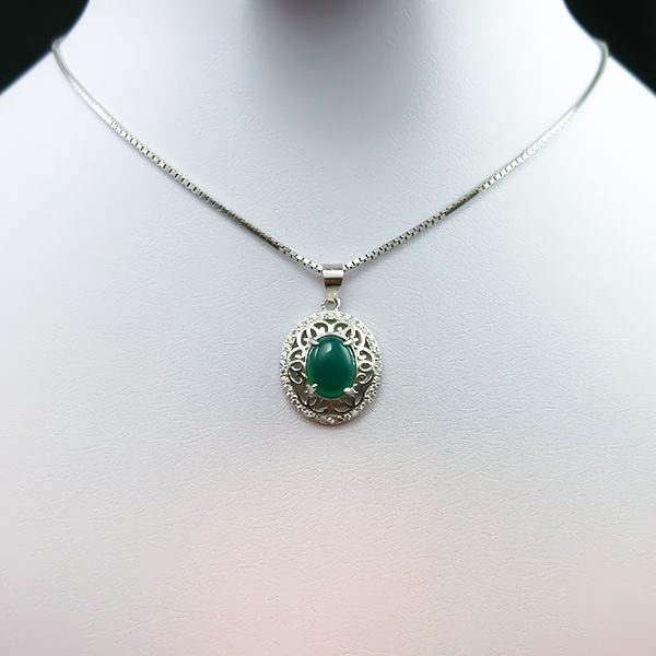 انواع گردنبند عقیق سبز دخترانه اصل
