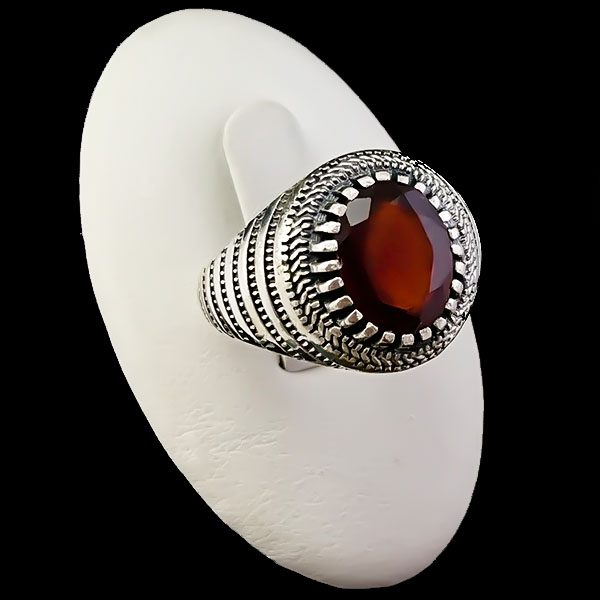 انواع انگشتر گارنت پسرانه فانتزی