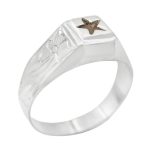 انگشتر نقره زنانه و مردانه طرح فانتزی با حرز امام جواد (ع)