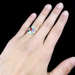 انگشتر نقره زنانه و مردانه طرح فاخر آرتینا با چند سنگ معدنی اصل - Image 5