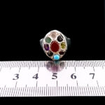 انگشتر نقره زنانه و مردانه طرح فاخر آرتینا با چند سنگ معدنی اصل - Image 3