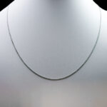 زنجیر نقره طرح آیلی عیار ۹۲۵ مخصوص گردنبند (۴۵ سانتی متری)