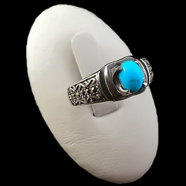 ۲-۱-۰۶۶ turquoise-ring (4) زیباترین انگشتر فیروزه ظریف