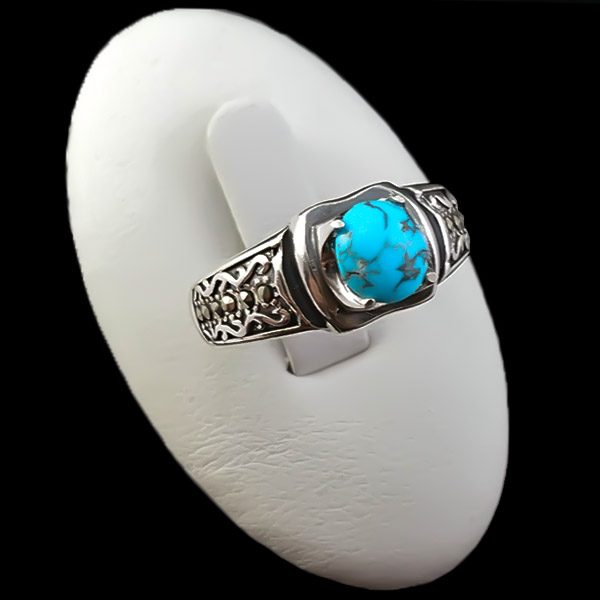 انگشتر فیروزه زنانه مردانه نقره فاخر
