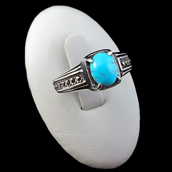۲-۱-۰۶۹ turquoise-ring (1) بهترین انگشتر فیروزه در مشهد