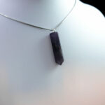 گردنبند زنانه ومردانه آمیتیست طرح آتا با سنگ آمیتیست اصل - Image 3