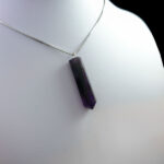 گردنبند زنانه ومردانه آمیتیست طرح آتریسا با سنگ آمیتیست اصل - Image 2