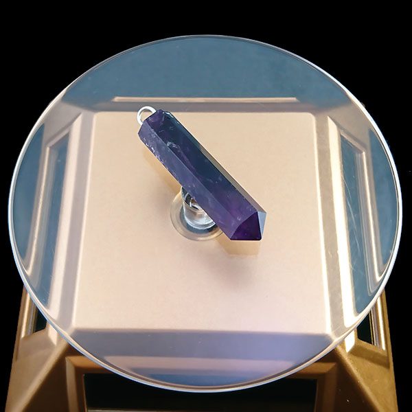 گردنبند زنانه ومردانه آمیتیست طرح آتریسا با سنگ آمیتیست اصل - Image 3