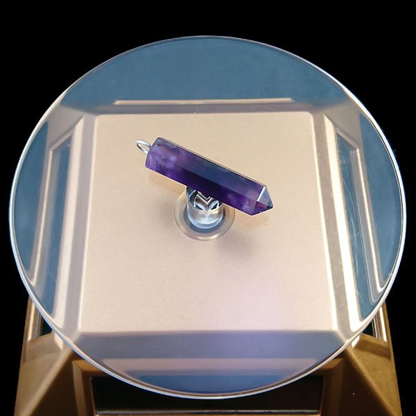 گردنبند زنانه ومردانه آمیتیست طرح آترین با سنگ آمیتیست اصل - Image 4