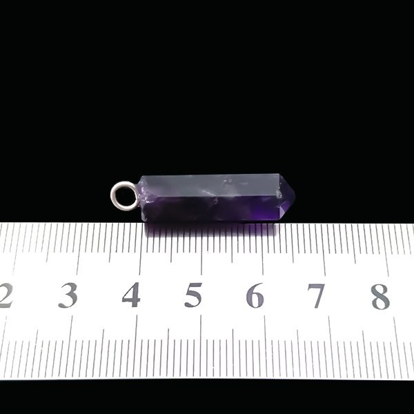 گردنبند زنانه و مردانه آمیتیست طرح آترینا با سنگ آمیتیست اصل - Image 2