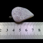 گردنبند زنانه ومردانه آمیتیست طرح آذرخش با سنگ آمیتیست اصل - Image 2