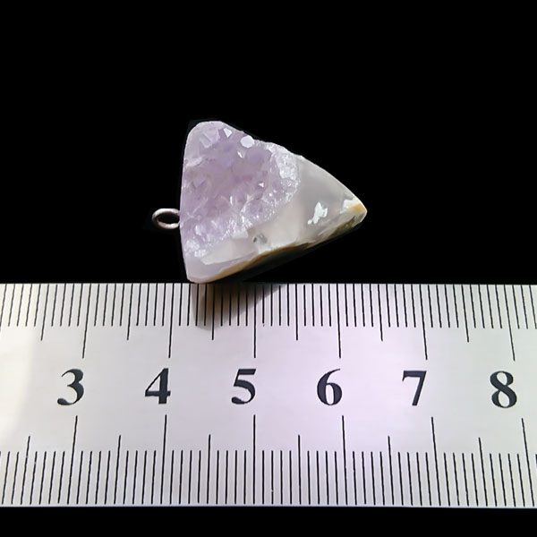 گردنبند زنانه ومردانه آمیتیست طرح آرتینا با سنگ آمیتیست اصلی - Image 2