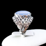 انگشتر نقره مردانه طرح آرشان با سنگ عقیق کبود یمنی - Image 2