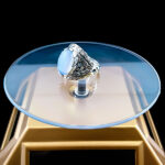 انگشتر نقره مردانه طرح آرشان با سنگ عقیق کبود یمنی - Image 3