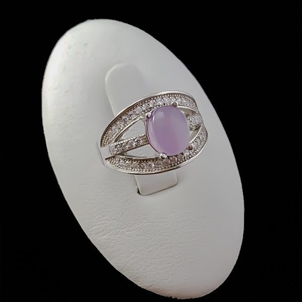 انگشتر عقیق یمنی کبود زنانه نقره